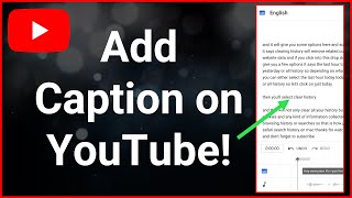 How To Add Subtitles Or Captions On YouTube Studio