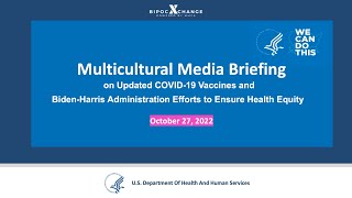 HHS Multicultural Media Press Briefing