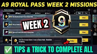 A9 রয়েল পাস Week 2 মিশন 🔥 A9 Royal Pass Week 2 Mission | PUBG Week 2 Mission Explain ( বাংলা )