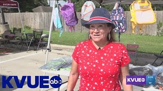 Retired School Employee in Lockhart gives out hundreds of backpacks to kids | KVUE