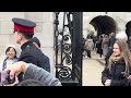 best video of the day two very kind tourists sharing their blessings toward the guard