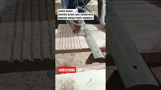 Cara mudah membuat ukiran profil pintu minimalis buka dua #howtomake #caracepat #shortvideo #pintu