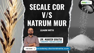 How to differentiate between secale cor and Natrum mur?