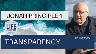 Jonah Principle 1: Transparency