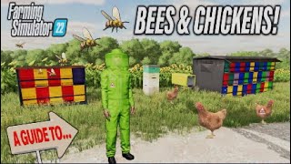 FS22 | A GUIDE TO… BEES & CHICKENS! | Farming Simulator 22 | INFO SHARING PS5.