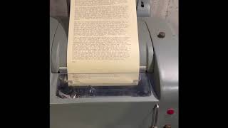 Teletype 28 KSR with electronic speed shift