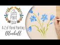 Learn to Paint Bluebells - FolkArt One Stroke A-Z of Floral Painting