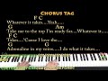 Whatever It Takes (Imagine Dragons) Piano Cover Lesson in C with Chords/Lyrics
