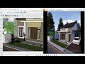 part1 sketchup rendering to enscape 2025 tropical minimalist house design code gambar a 032