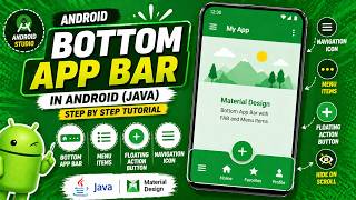 ANDROID - BOTTOM APP BAR TUTORIAL IN JAVA