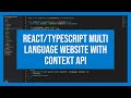 React Typescript Multi language website with context api