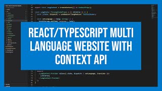 React Typescript Multi language website with context api