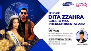 Send Of Dita Zahra Goes To Miss Intercontinental 2022 - EL JOHN SELEBRITY