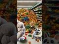 🐶they went grocery shopping🐶 dog cute cutedogs animation funny animals cute puppy honey