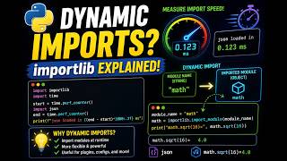 Dynamic Imports in Python Explained | importlib & Module Loading Speed 🚀