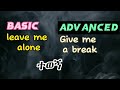 basic and advanced phrases እነዚህን ሀረጋት ካወቃችሁ የቋንቋ ችሎታችሁ ከፍ ይላል