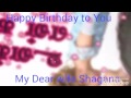 happy birthday my dear shagana