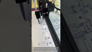Automated Machine Drawing Precise Architectural Blueprints with Mechanical Pencil