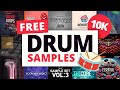 10,000 FREE Drum Samples [ 4GB ] Free Drum Kits