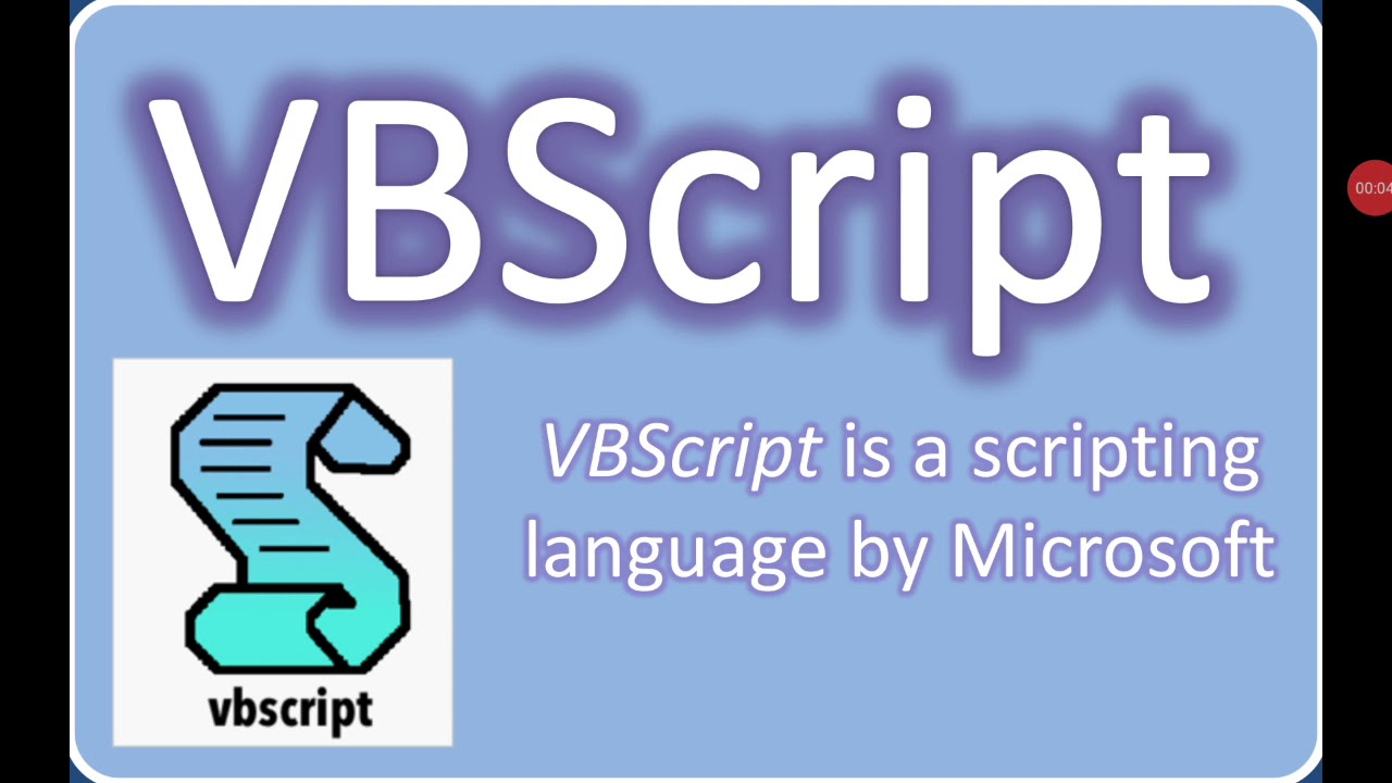 Variables In VBSCRIPT - YouTube