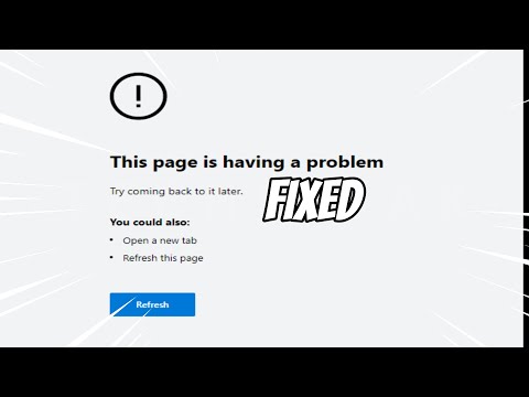 This Page is Having a Problem Microsoft Edge (FIXED)