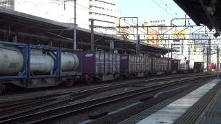 【HD】EF66-105 貨物列車(1094レ EF66 100番台前期型)名古屋駅 貨物専用線