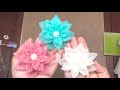 how to make flower ดอกไม้ผ้า ep44 ผ้าแก้ว fabric flower flower diy