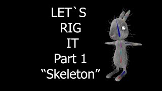 Rigging in Houdini. 'Lets rig it" part 1
