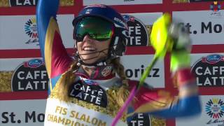 Ladies Slalom Race 2 2017 FIS Alpine World Ski Championships, St. Moritz