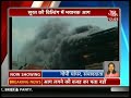 massive fire engulfs a high rise building in surat