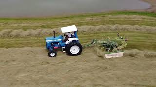 Ford 8600 with Krone Rotary Rake