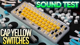 Gateron CAP YELLOW Milky/Gold! *Drop Carina Switch Sound Test*