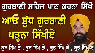 ਗੁਰਬਾਣੀ ਸਹਿਜ ਪਾਠ ਕਰਨਾ ਸਿੱਖੋ  BY PROF. SUKHVINDER SINGH JI - HOW TO LEARN GURBANI SEHEJ PATH ?