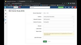 OpenSpecimen: Configuring Longitudinal Collection Protocol