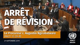 Augustin Ngirabatware (MICT-12-29-R) -  Arrêt de révision