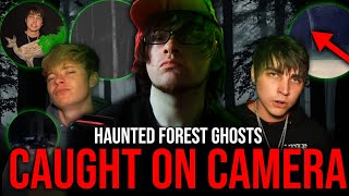 Reacting to Haunted Forest Ghosts Caught on Camera ! by Sam and Colby