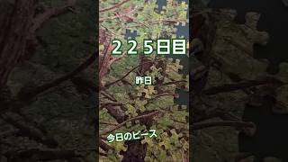 【１日1ピース】ジグゾーパズルいい加減完成させようぜ企画225日目【完成まであと半年？】