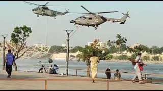 helicopter show riverfront  Ahmedabad