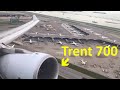 Rolls-Royce Engine Sound: Airbus A330-300 Takeoff with Roaring Trent 700 Engines