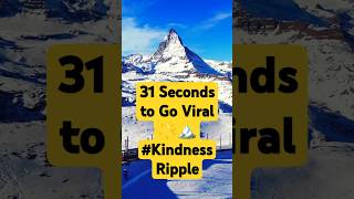 Start a Kindness Wave from the Swiss Alps! (31 Seconds to Go Viral) 🌟🏔️ #Shorts