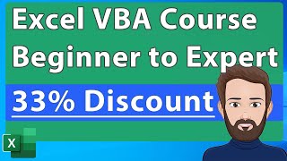 VBA Course Beginner to Expert - Big Discount \u0026 Release Date