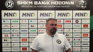 Martin Stloukal a Aleš Bachánek po utkání Baník vs. Technika Hockey Brno (2024-09-25)