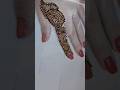 simple finger mehndi design #video #manju mehndi art #