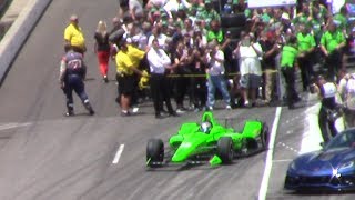 Danica Patrick 2018 Indy 500 Bump Day--- QUALIFIES FOR THE FAST 9 --- PURE SOUND and CROWD REACTION