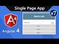 Angular 4 Tutorial - Build Single Page App #7