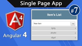 Angular 4 Tutorial - Build Single Page App #7