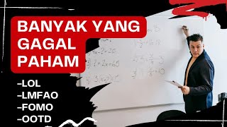 PENGERTIAN DARI BEBERAPA SINGKATAN YANG SERING DIGUNAKAN DI MEDIA SOSIAL DAN KEHIDUPAN SEHARI HARI