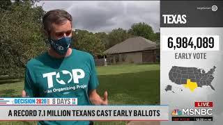 Record voter turnout + strong #GOTV push = Texas goes blue (MSNBC Live with Katy Tur)