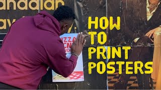 I learned how to print posters at staples | 9 days before the pizza picnic