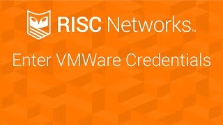 CloudScape Quick Start - Enter VMWare Credentials